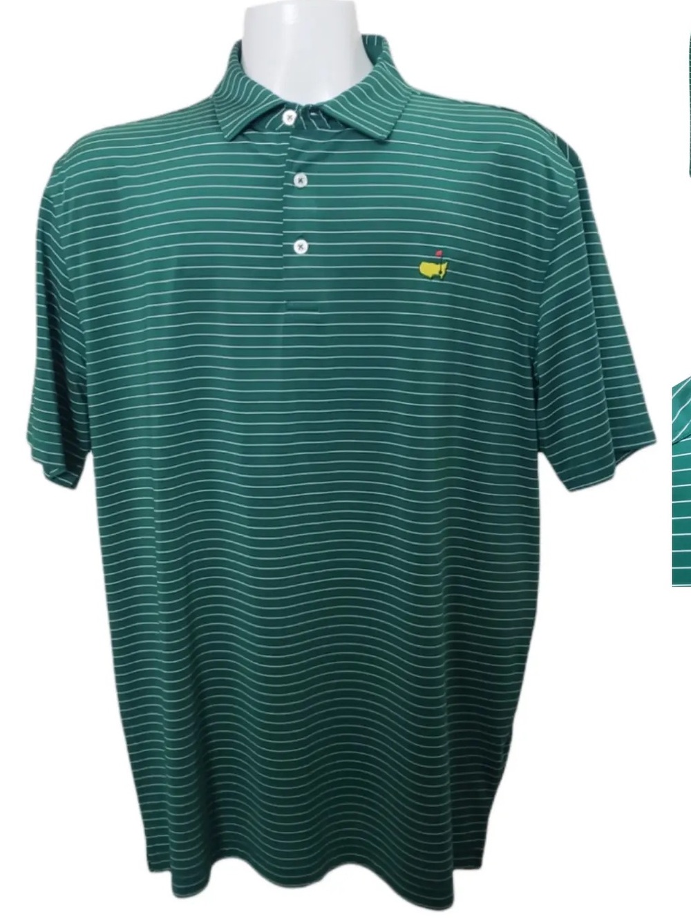 Masters Golf Tech Collection Polo Shirt W/ Pinstripe L Men